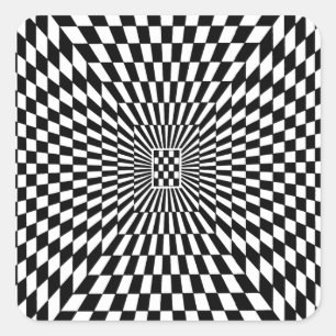Pegatina Cuadrada OP-Art #8 en Emporio Moffa