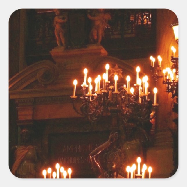 Pegatina Cuadrada Ópera de París / Palacio Garnier (Anverso)