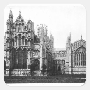 Pegatina Cuadrada Opinión la fachada del este y el coro, c.1321-40
