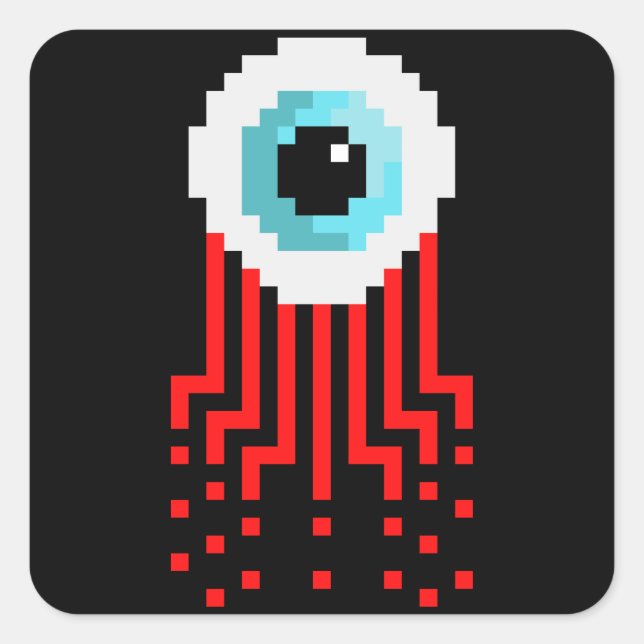 Pegatina Cuadrada Optipus (Anverso)