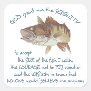Pegatina Cuadrada Oración de los pescadores