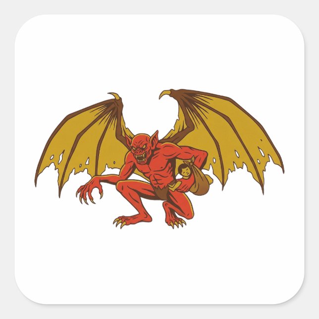 Pegatina Cuadrada Orang Bati (Anverso)