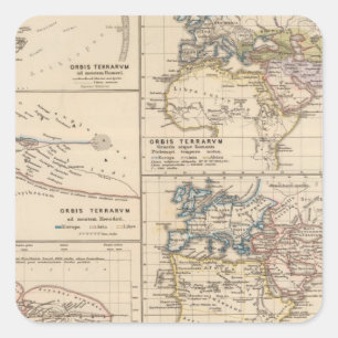 Pegatina Cuadrada Orbis terrarum