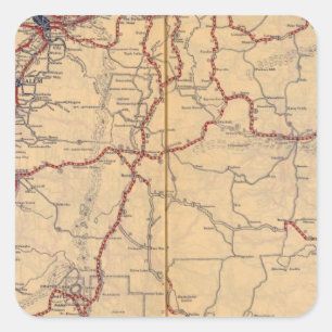 Pegatina Cuadrada Oregón 4