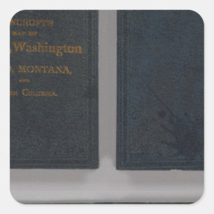 Pegatina Cuadrada Oregón, Washington, Idaho, Montana