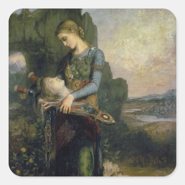 Pegatina Cuadrada Orfeo, 1865 (Anverso)