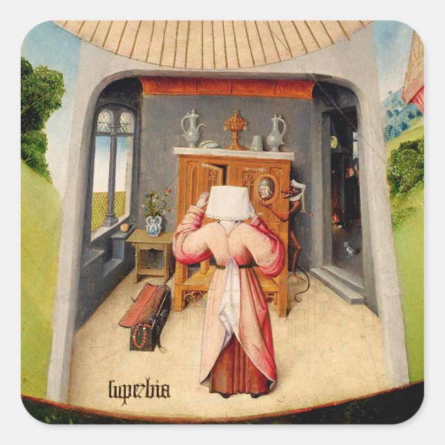 Pegatina Cuadrada Orgullo (Anverso)