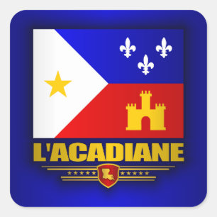 Pegatina Cuadrada Orgullo de Acadiana