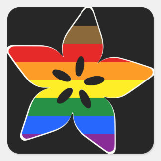 Pegatina Cuadrada Orgullo de Adafruit