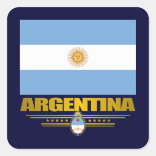 Pegatina Cuadrada "Orgullo de Argentina "