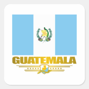 Pegatina Cuadrada Orgullo de Guatemala