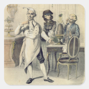 Pegatina Cuadrada Orgullo en la cocina, de una serie de depi de las