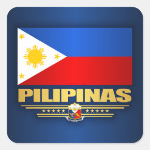 Pegatina Cuadrada "Orgullo filipino"