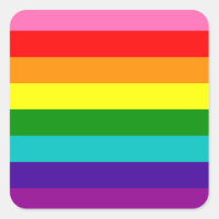 Orgullo gay arcoiris LGBT Original Bandera de 8 fr