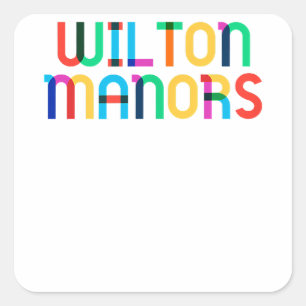 Pegatina Cuadrada Orgullo gay - Wilton Manors
