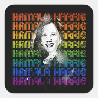 Pegatina Cuadrada Orgullo Kamala Harris