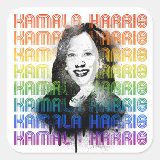 Pegatina Cuadrada Orgullo Kamala Harris