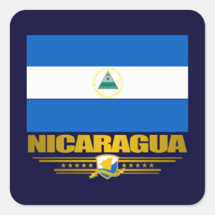 Pegatina Cuadrada "Orgullo nicaragüense"