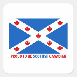 PEGATINA CUADRADA ¡ORGULLOSO DE SER CANADIENSE ESCOCIA!