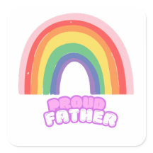 Orgulloso Padre Arcoíris Día del Padre