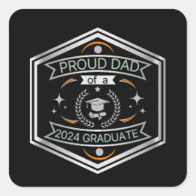 Orgulloso padre de la graduación del Día del Padre