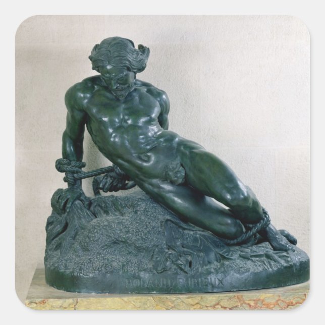 Pegatina Cuadrada Orlando Furioso (Anverso)