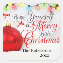 Ornamento bonito Personalizado de merry Navidades