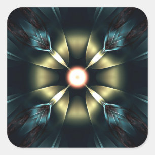 Pegatina Cuadrada Ornamento brillante