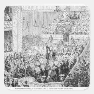 Pegatina Cuadrada Orquesta de Concierto de Jullien