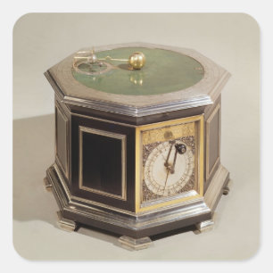 Pegatina Cuadrada Orrery hecha por Thomas Tompion (1639-1713) y Geor