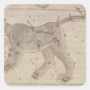 Pegatina Cuadrada Osa Mayor, del libro de estrellas después del EL