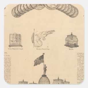 Pegatina Cuadrada Osborn Manufacturing Company