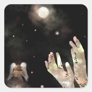 Pegatina Cuadrada ¡Ostara!