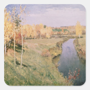 Pegatina Cuadrada Otoño de oro, 1895