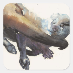 Pegatina Cuadrada Otter Study I - 'Talisker'