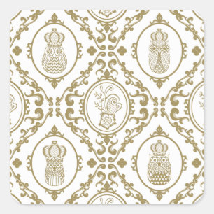 Pegatina Cuadrada Owl Kingdom