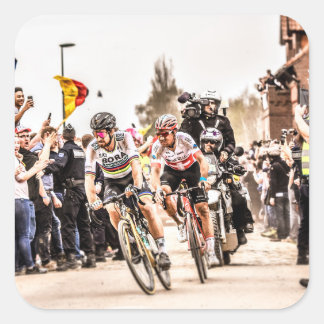 Pegatina Cuadrada Pacto con el diablo - París Roubaix 2018