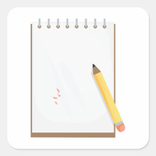 Pegatina Cuadrada Pad de notas