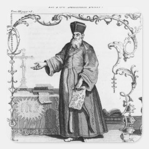 Pegatina Cuadrada Padre Matteo Ricci