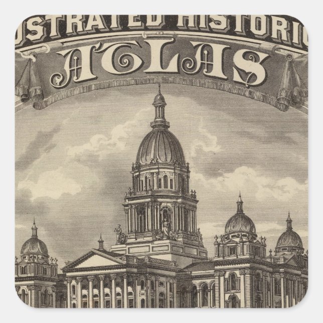 Pegatina Cuadrada Página de título (Anverso)