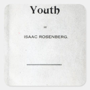 Pegatina Cuadrada Página de título a 'Youth