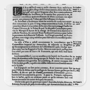 Pegatina Cuadrada Página del texto del 'La Gazette