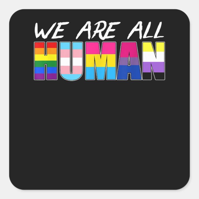 Pegatina Cuadrada Paint LGBT para hombres salpica oso gay (Anverso)