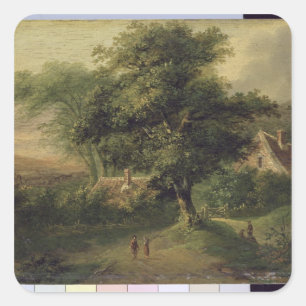 Pegatina Cuadrada Paisaje, 1827
