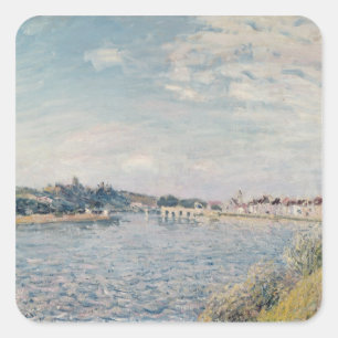 Pegatina Cuadrada Paisaje de Alfred Sisley el
