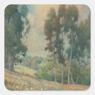 Pegatina Cuadrada Paisaje de primavera (1911)  Sereno paisaje en acu