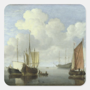 Pegatina Cuadrada Paisaje marino