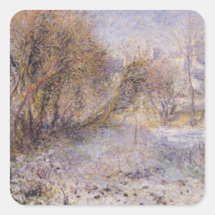 Pegatina Cuadrada Paisaje Nevado