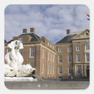 Pegatina Cuadrada Países Bajos (alias Holanda), Apeldoorn cerca de 