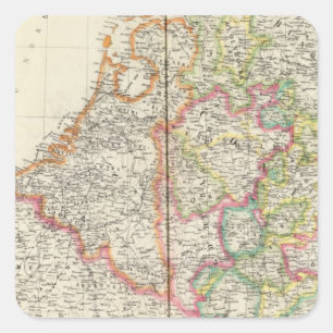 Pegatina Cuadrada Países Bajos, Europa 13